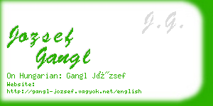 jozsef gangl business card